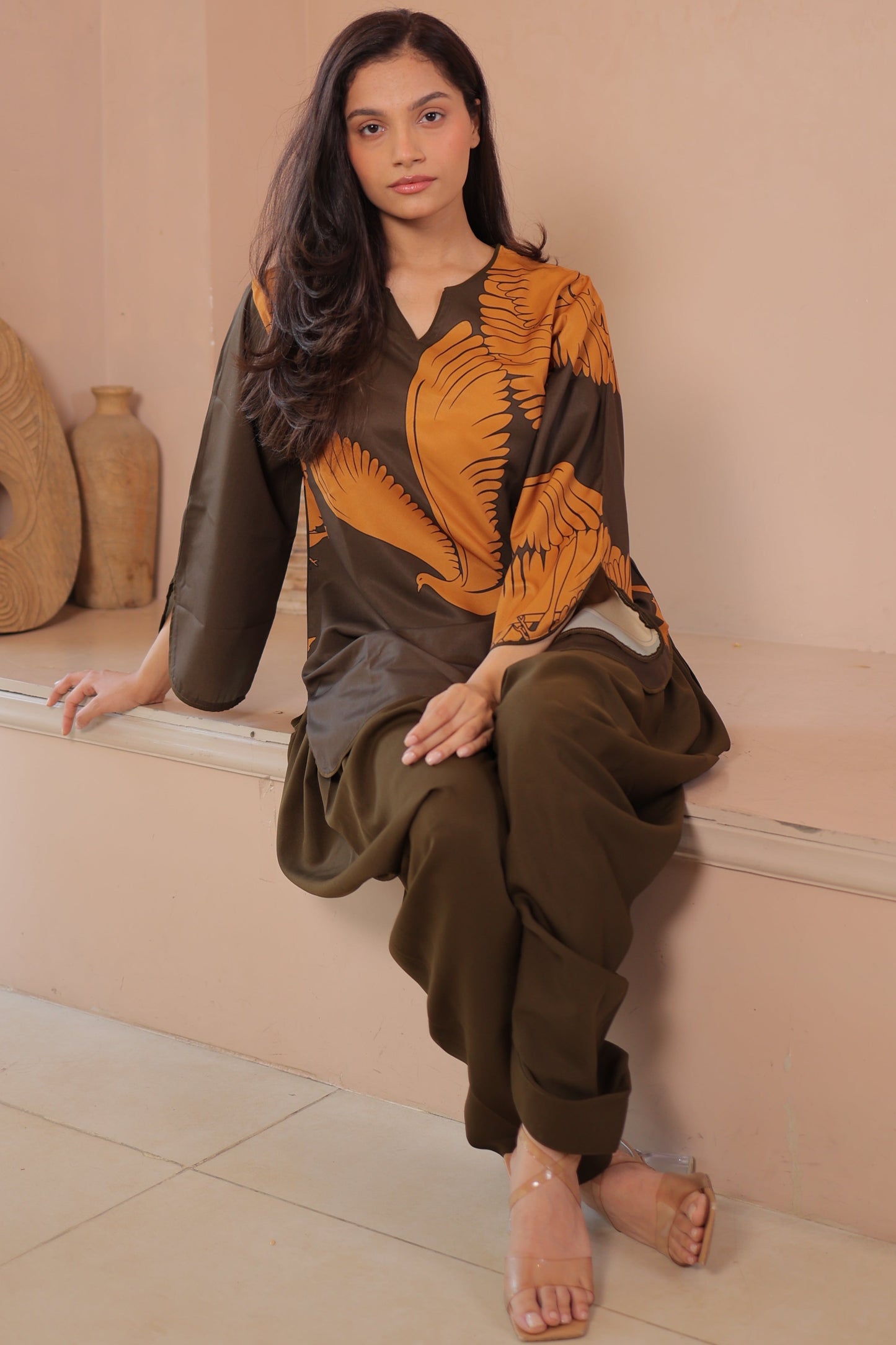 Olive Golden Flight Co-Ord Set