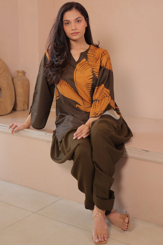 Olive Golden Flight Co-Ord Set