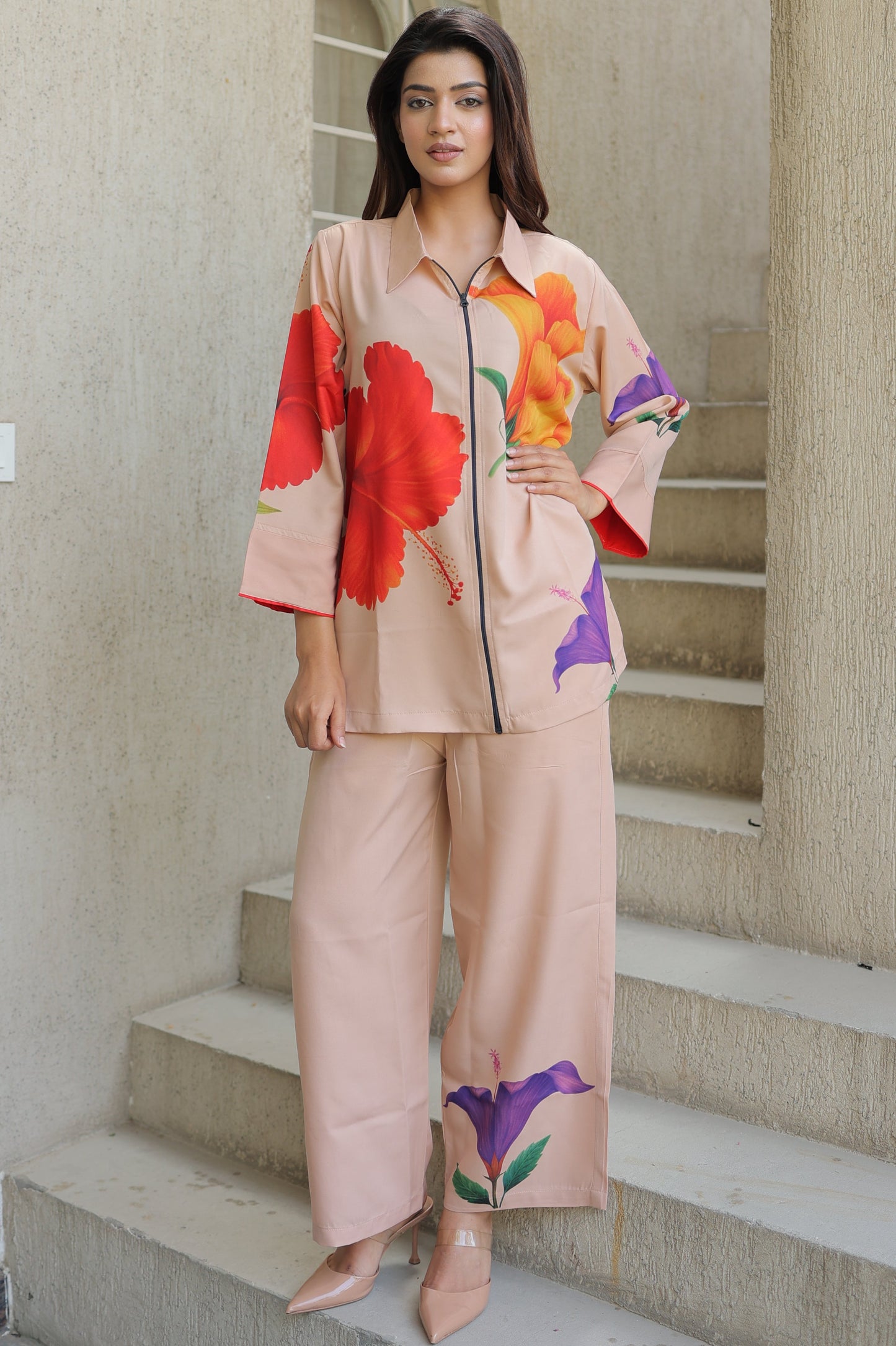 Pink Floral Co-Ord Set