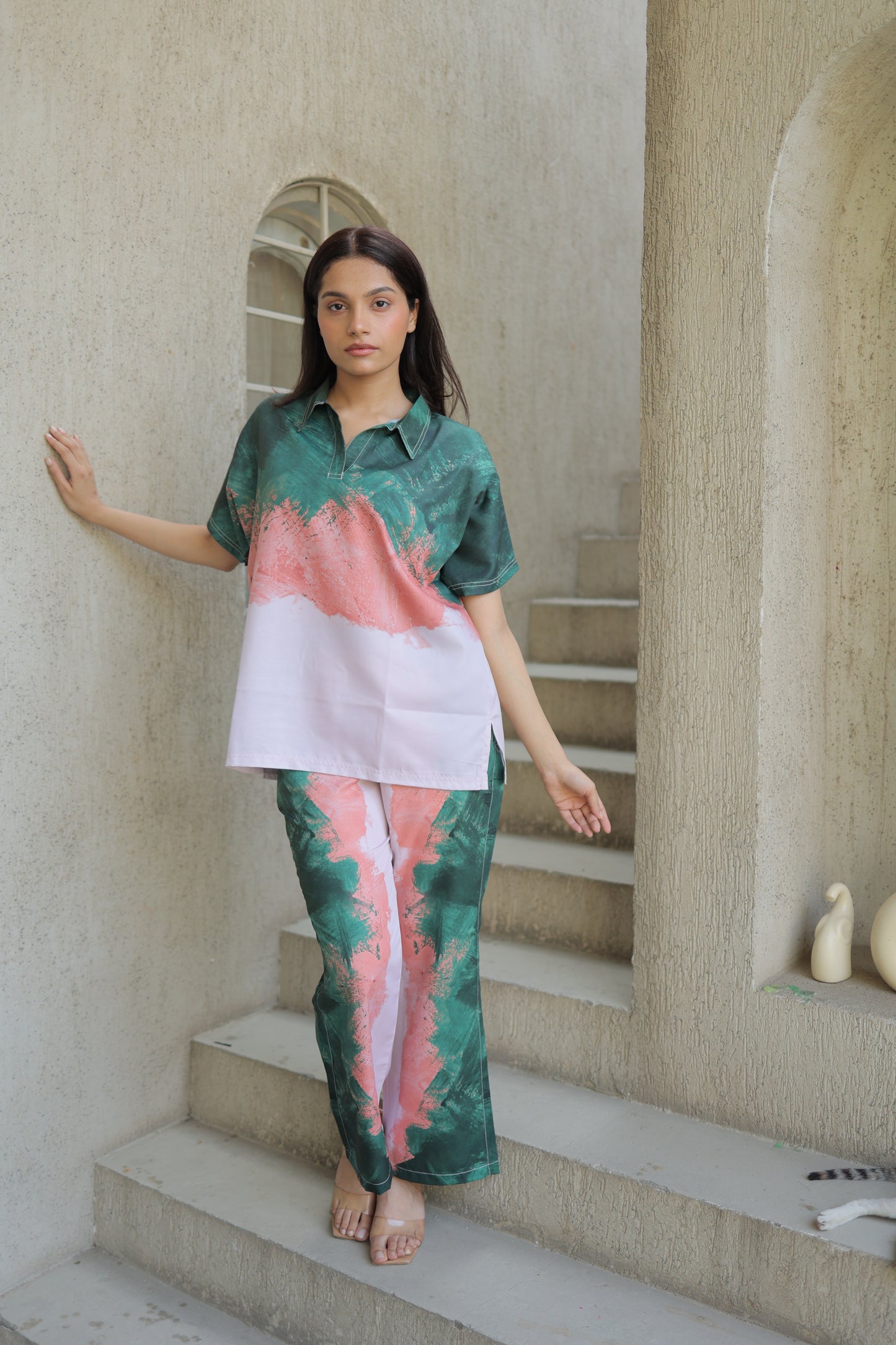 Art Bloom textured Co-ord Set