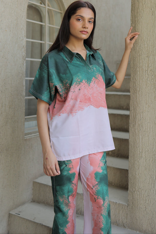 Art Bloom textured Co-ord Set