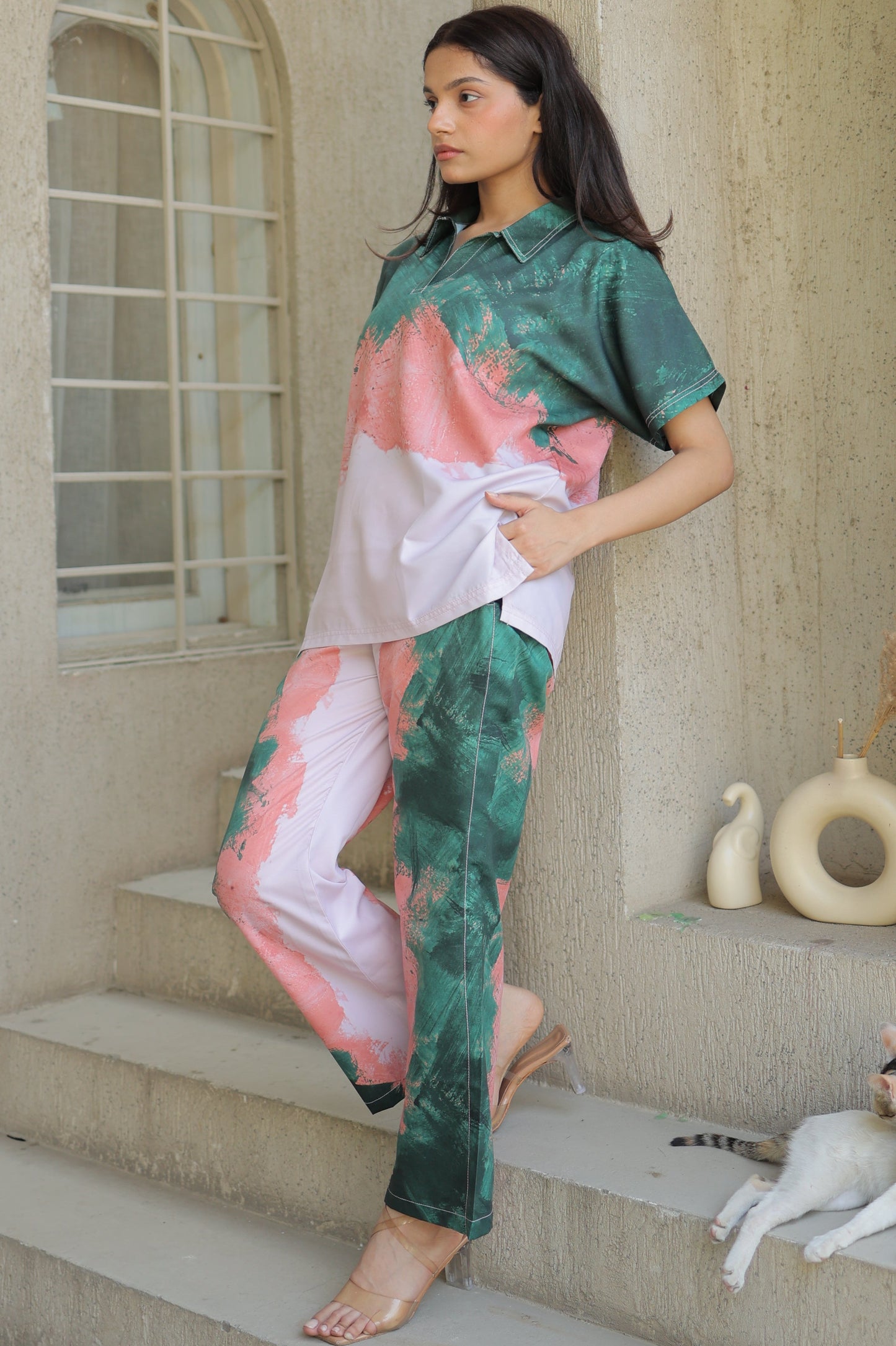 Art Bloom textured Co-ord Set