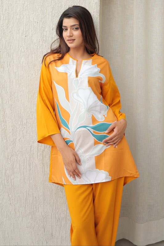 Yellow Whisper floral Co-Ord Set