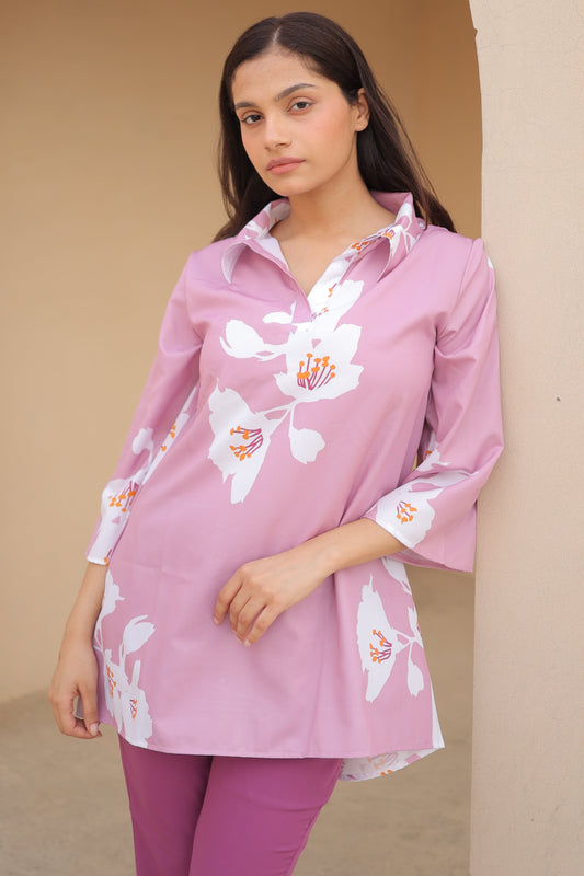 Lavender Floral Co-Ord Set