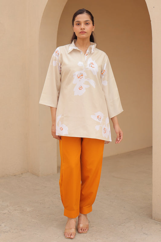 Beige Blossom Outfit