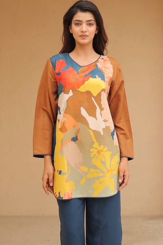 Golden Bloom Co-ord Set