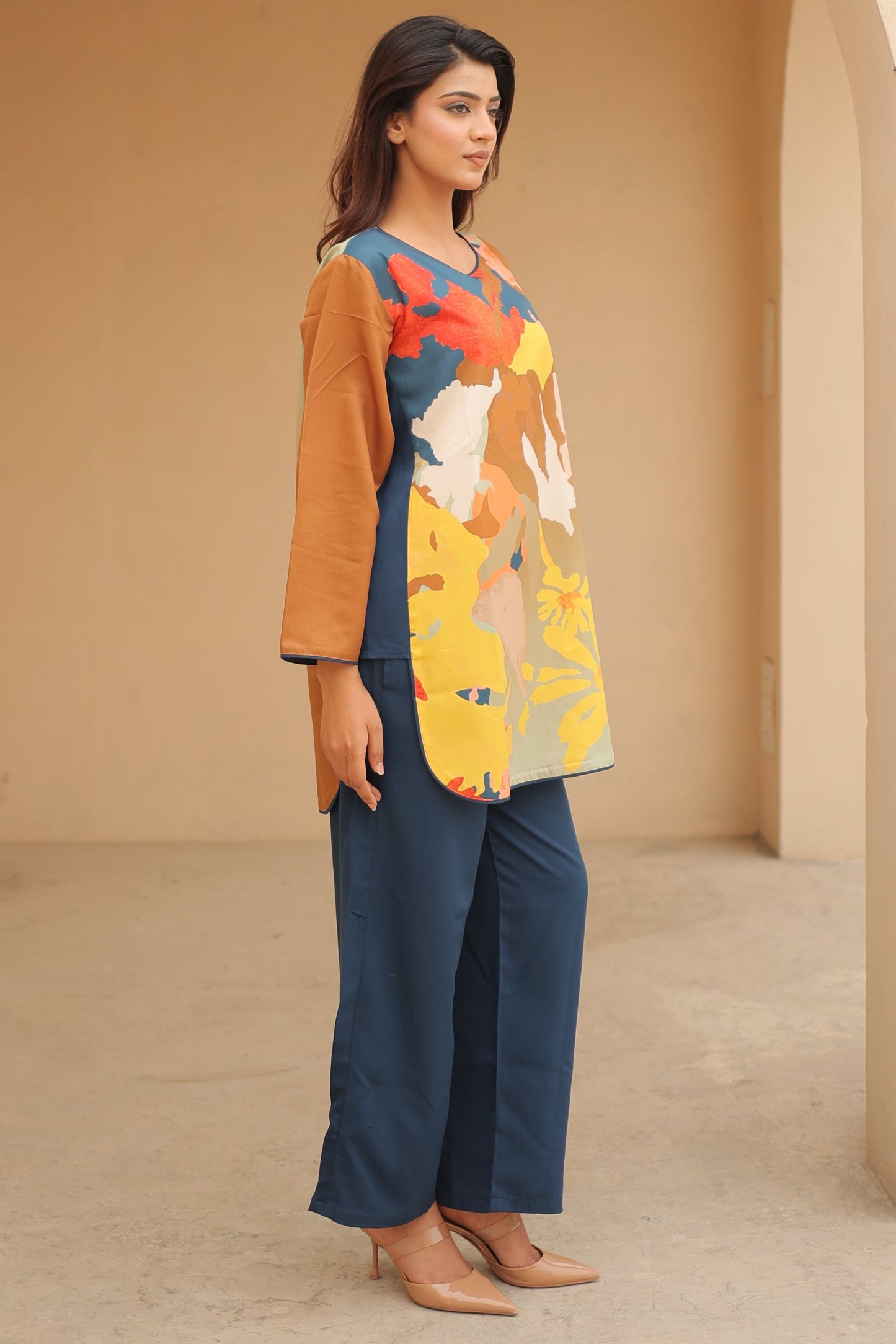 Golden Bloom Co-ord Set